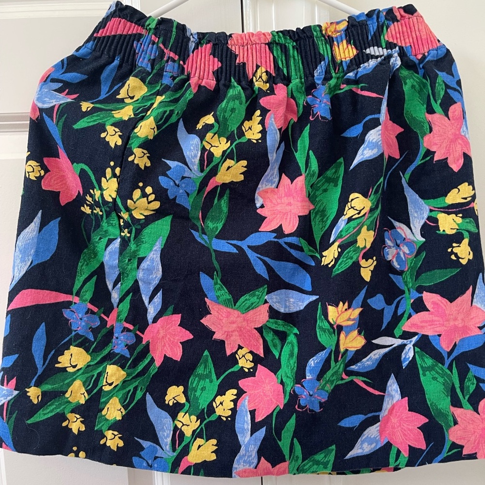 J Crew Lined Floral Skirt Size 8